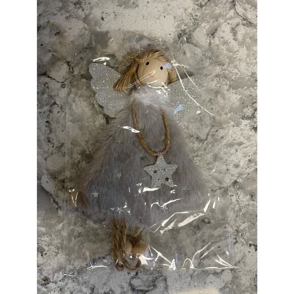 Plush Angel Ornament Hanging Figurine - NEW - Picture 1 of 2